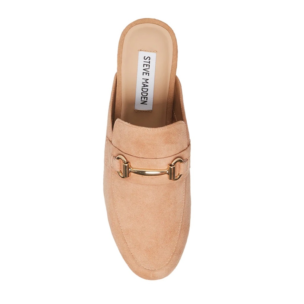 Steve Madden Kandi Camel Suede Mule 10